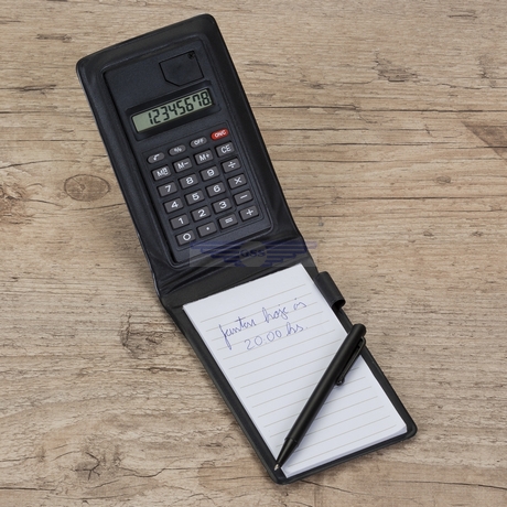 Bloco de anotaÃ§Ãµes com calculadora 